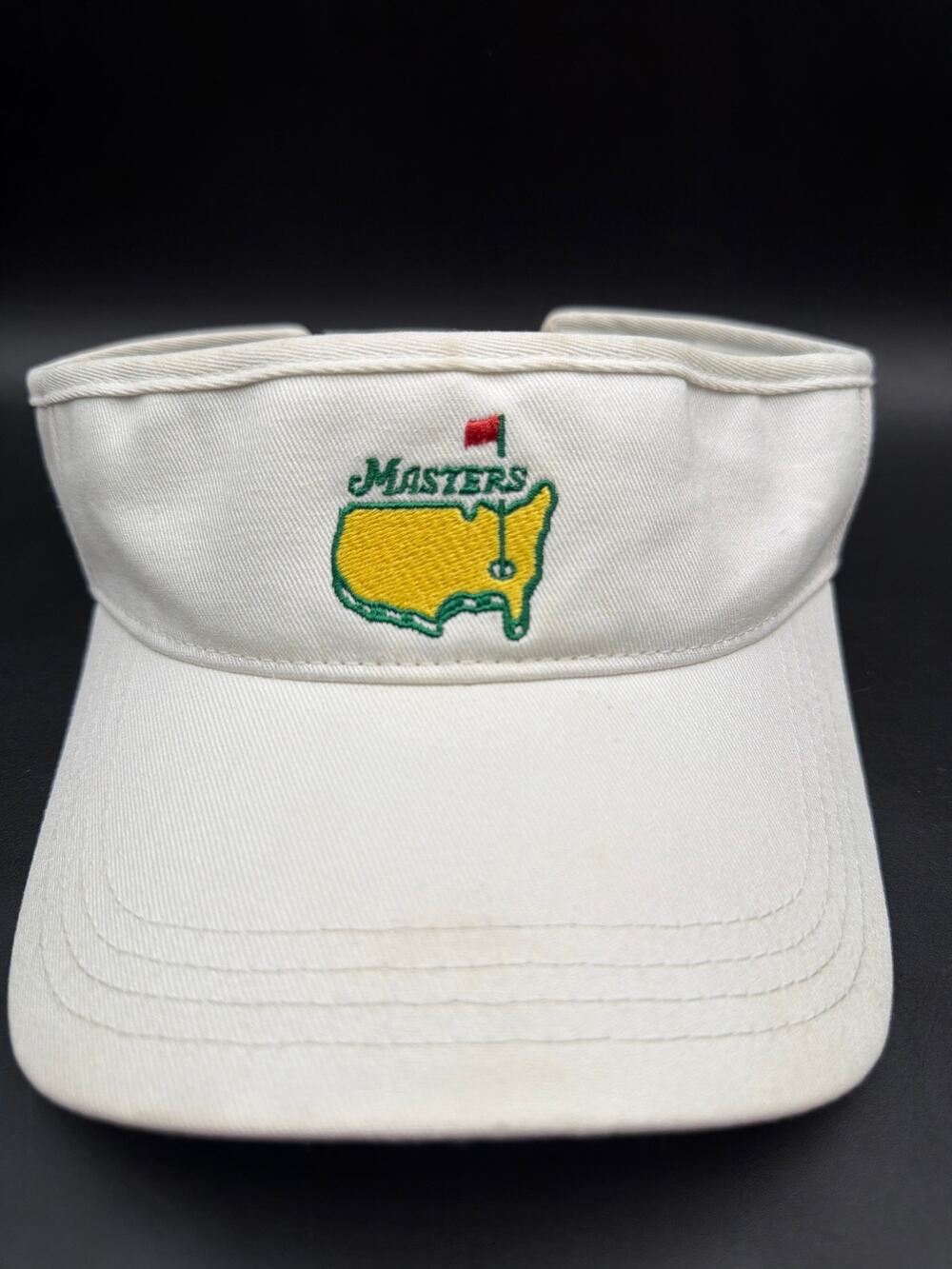 Masters Augusta National Golf Tournament White Visor American Needle Adjustable